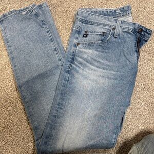 AG Adriano Goldschmied Faded Denim Slim Jeans